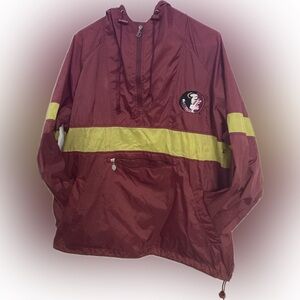Vtg Florida State Seminoles Windbreaker Joe College Authentic Jacket FSU Sz Med